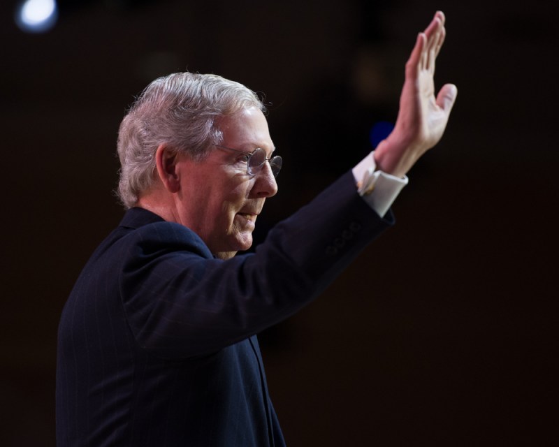 Mitch McConnell at a Maryland event.
