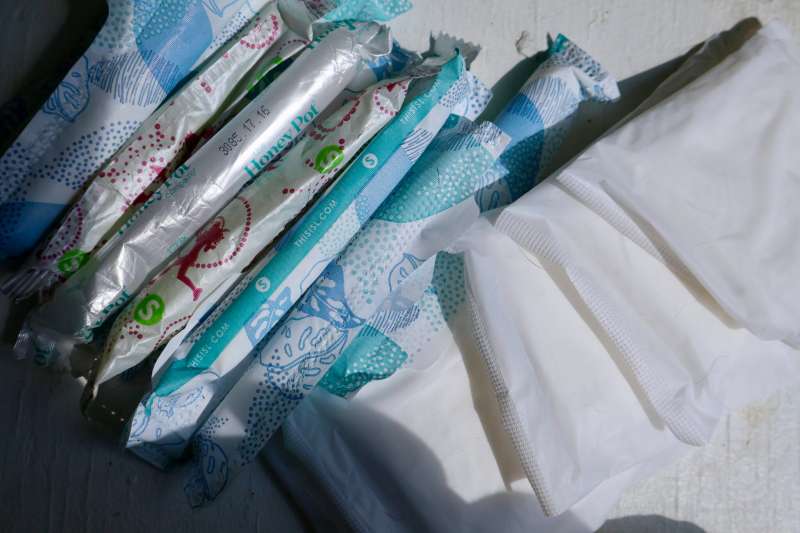period products tampons pads